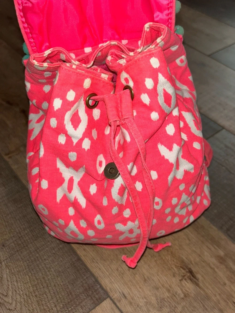 Target Brand Mini Patterned Fun Color Canvas Backpack Bright Adj Straps